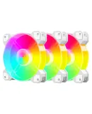 ARGB CPU Air Cooler, 3 Pack 12cm Silent PC Cooling Fan 5V 3-PIN Connector