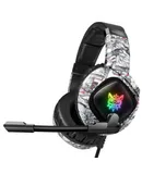 ONIKUMA K19 3.5mm Wired Gaming Headset Over Ear Headphones Noise Canceling E-Sport Earphone with Mic LED Lights Volume Control Mute Mic for PC Laptop PS4 Smart Phone