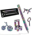 Colorful fingertip toy pen, adult sensory tool EDC fingertip play, cool gadget, best for relieving stress and anxiety and killing time, novelty gifts for teens and adults