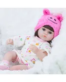 Lifelike Reborn Baby Dolls-16 Inch Realistic Newborn Girl Baby Doll with Doll Clothes & Accessories Best Birthday Set for Girls Age 3+