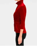 Gretchen Scott Twist & Shout Top In Crimson