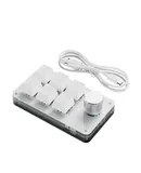 Customizable Bluetooth mechanical keypad with designer clipsCustomizable hot-swappable one-handed macrosQuick copy and paste
