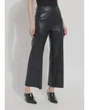 Lysse High Waist Vegan Leather Pant In Kohl Black