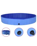 Foldable Dog Swimming Pool Blue 78.7