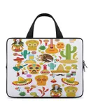 Fiesta Time! Mexican Icons Laptop Bag Women Man 10 12 13 15 17 Inch Office Notebook Travel Computer Handbag Waterproof Bag Notebook Cover