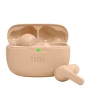 JBL vibe/wave Beam - True Wireless JBL Deep Bass Sound Earbuds, Bluetooth 5.2, Water & Dust Resistant, Hands-free call with VoiceAware, Up to 32 hours of battery life-Beige NEW