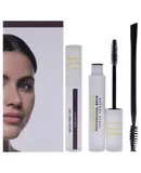 Brow Hero Tint Kit - Dark Brown by Arches and Halos for Women - 3 Pc 0.169oz Clear Brow Gel, 0.270oz Brow Hero Tint, Dual-Ended Angled Brush