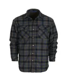 Gioberti Mens Checkered Flannel Jacket w/ Velvet Underlining