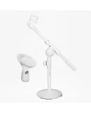 Desktop Mic Stand Round Base Universal Desk Microphone Holder Table Top Stands
