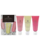 Floral and Spicy Hand Care Collection Set by Molton Brown for Unisex - 3 Pc 1.4oz Delicious Rhubare and Rose Hand Cream, 1.4oz Orange and Bergamot Hand Cream, 1.4oz Fiery Pink Pepper Hand Cream