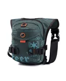 Outdoor cycling leg bag Multifunctional sports men's chest bag Portable waist bag Messenger bag-dark green