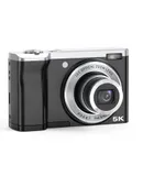5K Digital Camera  Upgraded 56MP Cameras for Photography  with 64GB SD Card,1 Batteries-black