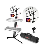 5 Core Keyboard Stand 2 Tier Column for 61/76/88 Key board Heavy Duty Aluminum Build Stands