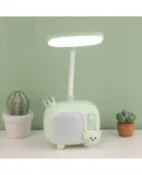 USB small desk lamp LED eye protection portable foldable charging and plugging dual-purpose night light-Menglu Muyaqing