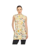 Women's Floral Sleeveless Tunic Top