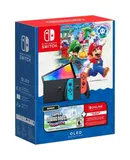Switch OLED Console and Super Mario Bros Wonder Bundle with Online