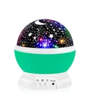 Night Light for Kids, Kids Night Light, Star Night Light, Nebula Star Projector 360 Degree Rotation - 4 LED Bulbs 12 Light Color Changing with USB Cable, Romantic Gifts for Men Women Children