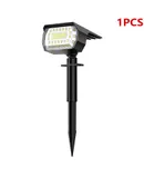 NYMPHY Solar Lights Outdoor Waterproof IP68， [57LED/3 Colors](Cool White)-1PCS