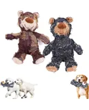 Petsboro Robust Bear, Dotmalls Robust Bears, Indestructible Robust Bear Dog Toy, Dog Stuffed Animals Chew Toy, Squeaky Dog Chew Toys