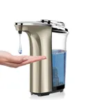 Automatic Soap Dispenser, Touchless Dish Soap Dispenser 17oz/500ml with Infrared Sensor, 5 Adjustable Soap Levels, Liquid Hand Soap Dispenser for Bathroom Kitchen