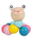 Melissa & Doug Rainbow Stacker Wooden Ring Educational Toy - Wooden Rainbow Stacking Rings Baby Toy, Stacker Toys For Infants And Toddlers-Macaron caterpillar