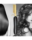 Electrothermal copper comb, wet and dry hair straightening comb hair straightener household perm curling iron curling comb