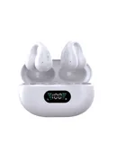 Open Ear Bone Conduction Headphones， Bluetooth 5.3 Wireless-White