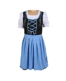 Halloween Costumes Cute Kids Holiday Skirt Multicolor School Event Girls Costumes For Munich Oktoberfest Mardi Gras Halloween-L size blue