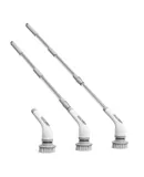 Electric Spin Scrubber,  Cordless Cleaning Brush with 8 Replaceable Brush Heads, Bathroom and Floor Tile 360 Power Scrubber Dual Speed with Extension Handle for Bathtub, Kitchen, Window