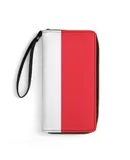 French Flags (France) Wallet for Womens PU Leather Zip Around Wallers Clutch Wristlet Travel Long Purse