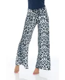 Women's Printed Peacock Palazzo Pants