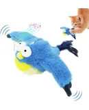 Cat Fetch Toy, Interactive Flying Cat Toy with 20 Flying Propellers, Dog Cat Kitten Tracks Toy for Training Hunting Chasing