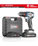 LFINE Brushless hand drill Lithium electric drill charging hand drill handgun drill multi-function electric screwdriver electric drill set 21v -21v single battery + complete accessories