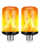 Bombillas LED con Efecto Llama Real - 4 Modos, Base E26, para Halloween, Navidad y Decoración Interior/Exterior