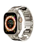 Apple Watch Solid integrated stainless steel strap applewatch9Ultra Iron Man metal strap