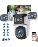 Safety camera three takes 360° 6mp night vision voice