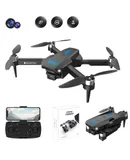 Brushless Drone, Lightstream HD Aerial Quadcopter RC Airplane Toys, Dual Camera for Adults, Beginners, Kids, Foldable Quadcamera, Toy Drone Gift, 1080P HD Camera, One Key Start, Headless Mode, Flight with Reference Point, 360° Flip