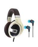 Sennheiser Open-Back Over-Ear Headphones (Matte Ivory) HD-599 and Gaming Earbuds