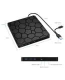 2in1 USB3.0 TypeC Slim External DVD VCD CD Writer Optical Drive Burner Reader Player Portable For Laptop PC DVD Burner DVD