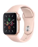 Apple Watch Series 4 (GPS , 40MM) - Gold Aluminum Case with Pink Sport Band (Renewed)