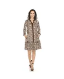 Vestido de Deslizamiento con Estampado de Leopardo para Mujer