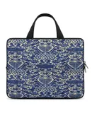 Retro Flower Laptop Bag Women Man 10 12 13 15 17 Inch Office Notebook Travel Computer Handbag Waterproof Bag Notebook Cover