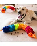 Rainbow Interactive Dog Toy Dog Snuffle Snake Toy Snuffle Puzzle Toy Dog Enrichment Toy Dog Mental Stimulation Toys Toys for Dogs to Keep Them Occupied…