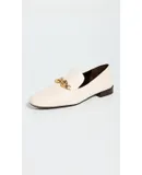 Tory Burch Women Jessa Classic Loafers Leather Shoes Light Cream/Gold Ivory