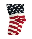 American Flag Patriotic Socks, Premium Quality Cotton Crew Socks