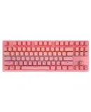 Wired Gaming Keyboard, 87 Keys, LED Backlight, Silent Membrane Mechanical Keyboard for PC, Desktop, Computer, Red