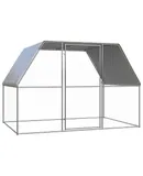 Outdoor Chicken Cage 9.8'x6.6'x6.6' Galvanized Steel