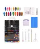 41PCS Craft Weeding Tools Accessory Set for Vinyl Kit - Includes 17-Piece Pen Set 12 Pen Adapters Scissors Tweezers Scraper and Engraving Knife with 5pcs Replaceable Blades for Scrapbooking