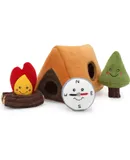 Burrow, Wilderness Camping Tent Interactive Dog Toys for Boredom Hide and Seek Dog Toys, Colorful Squeaky Dog Toys for Small & Medium Dogs, Plush Dog Puzzles