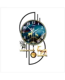 Creative clock wall clock living room new modern simple atmosphere restaurant home wall light luxury clock wall light-Extra size:48*90CM